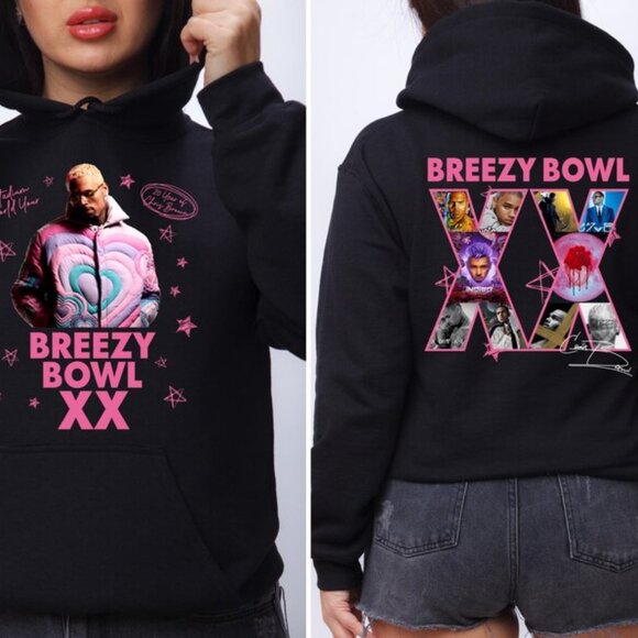 Chris Brown Breezy Bowl XX Album Art sweatshirt hoodie - Picture 1 of 2